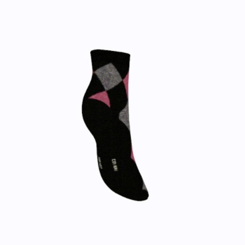 Γυναικεία κάλτσα Enrico Coveri ημίκοντη με σχέδιο | 2ASS πίσω