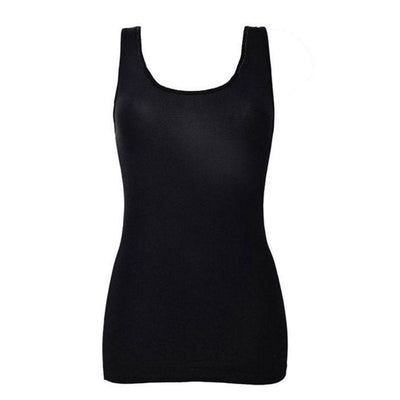 Γυναικείο μπλουζάκι Sielei με φαρδύ ώμο από οργανικό βαμβάκι | 1438 μαύρο μπροστά