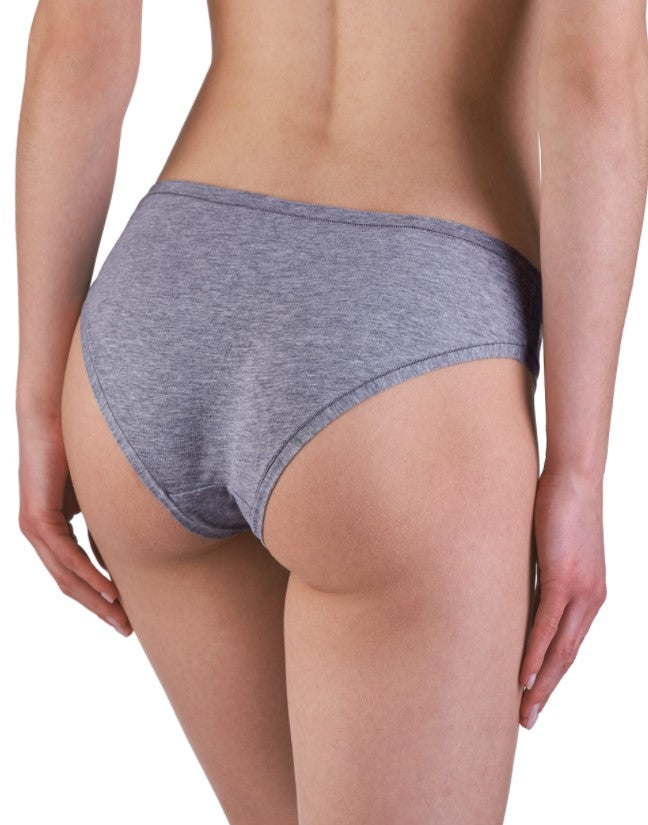 Γυναικείο Mini Slip Sielei  από οργανικό βαμβάκι | 1445 γκρί πίσω