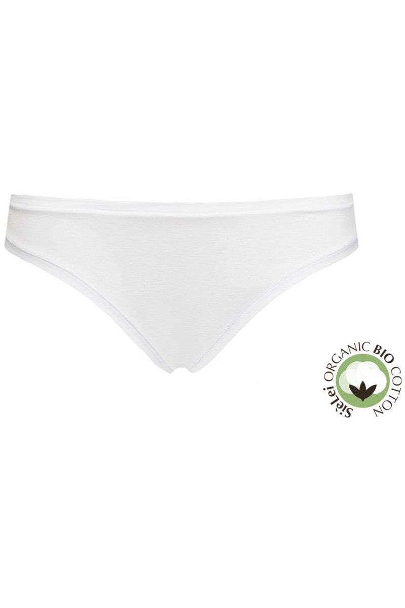 Γυναικείο Mini Slip Sielei  από οργανικό βαμβάκι | 1445 λευκό