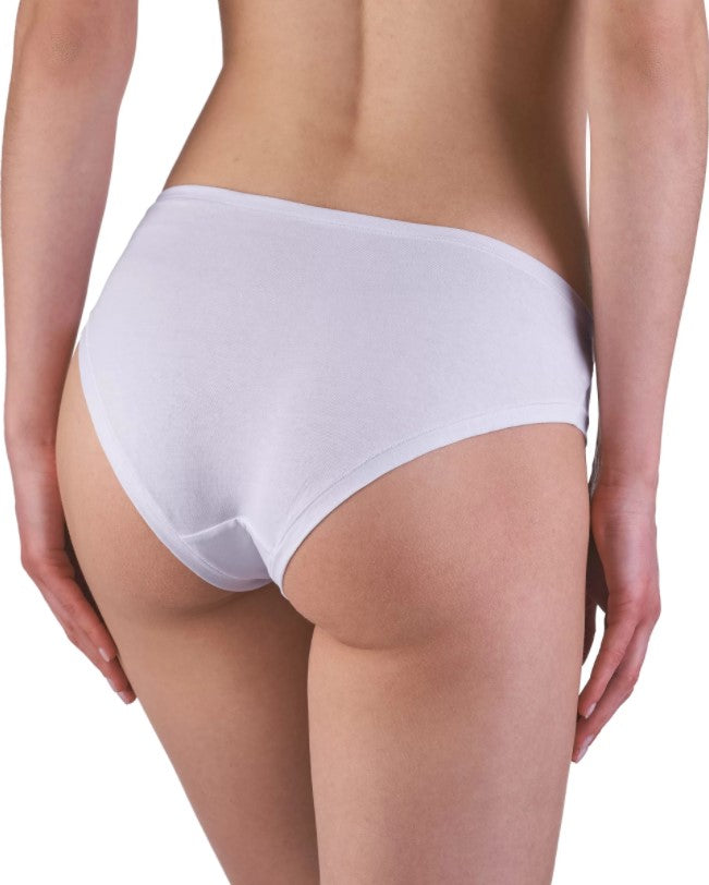 Γυναικείο Mini Slip Sielei  από οργανικό βαμβάκι | 1445 λευκό πίσω
