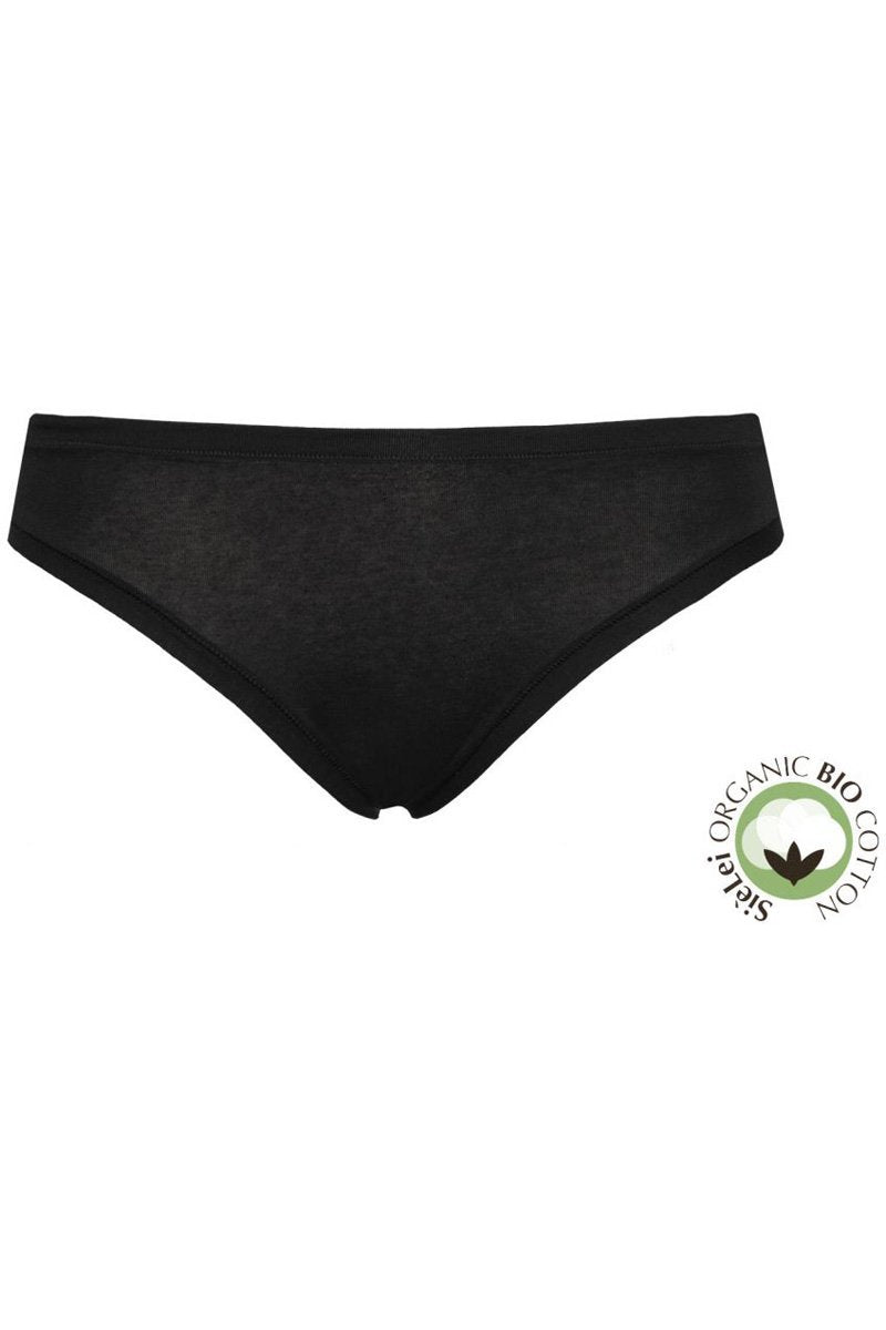 Γυναικείο Mini Slip Sielei  από οργανικό βαμβάκι | 1445 μαύρο 