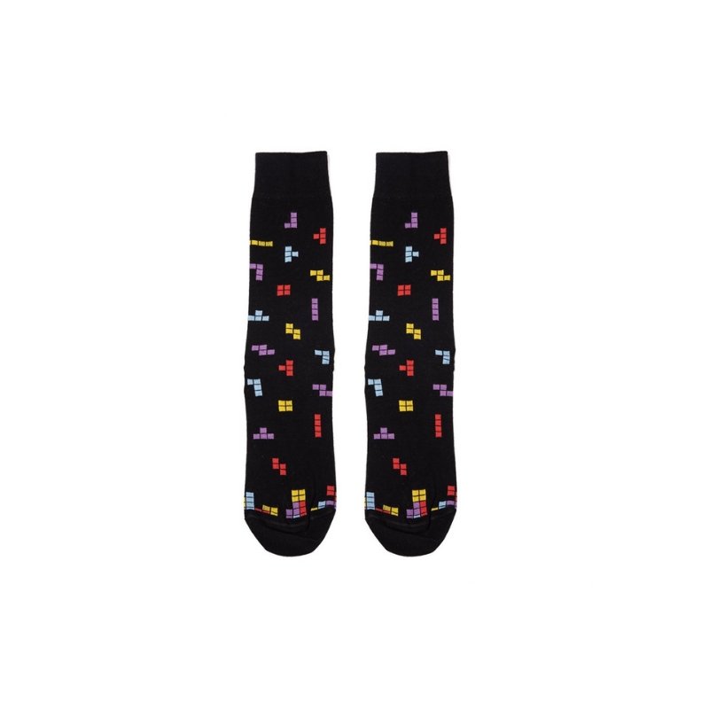 Κάλτσες Sock-Ing με σχέδιο Tetris | 4521-01 μαύρες μπροστά