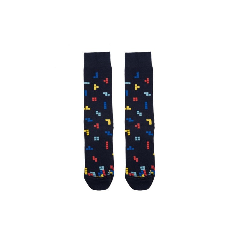Κάλτσες Sock-Ing με σχέδιο Tetris | 4521-03 μπλέ σκούρο
