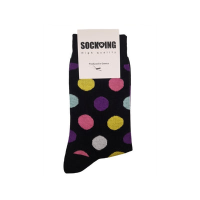 Κάλτσες Sock-Ing με σχέδιο Βούλες | 40322-01 μαύρες