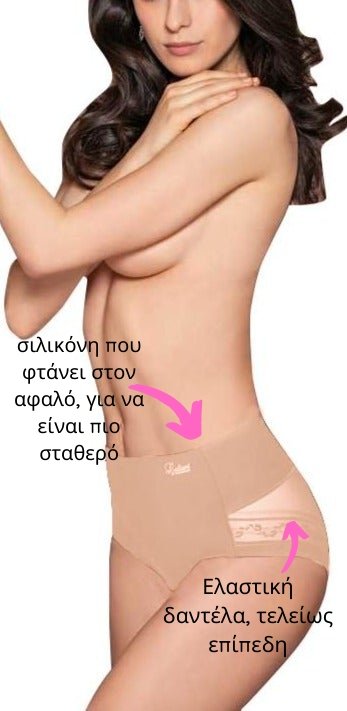 Λαστέξ κιλότα Leilieve μέτριας έντασης | C4665X μπέζ μπροστά