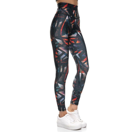 Ψηλόμεσο Push-Up κολάν Inizio με φαρδύ λάστιχο Color Printed μπροστά