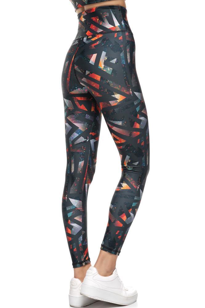 Ψηλόμεσο Push-Up κολάν Inizio με φαρδύ λάστιχο Color Printed πίσω