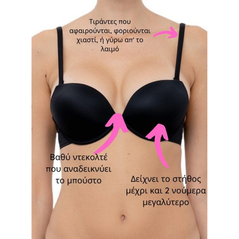 LORMAR Reggiseno Super Push-Up bra with double reinforcement – Pinguino  Underwear